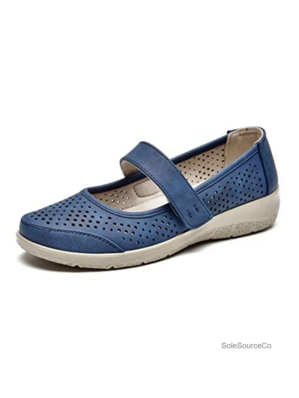 Mary Jane Flats Orthopedic Walking Shoes Breathable Slip-On Lightweight Comfort